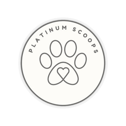 Platinum Scoops Logo Sticker — vinyl sticker, packaging or scale reference