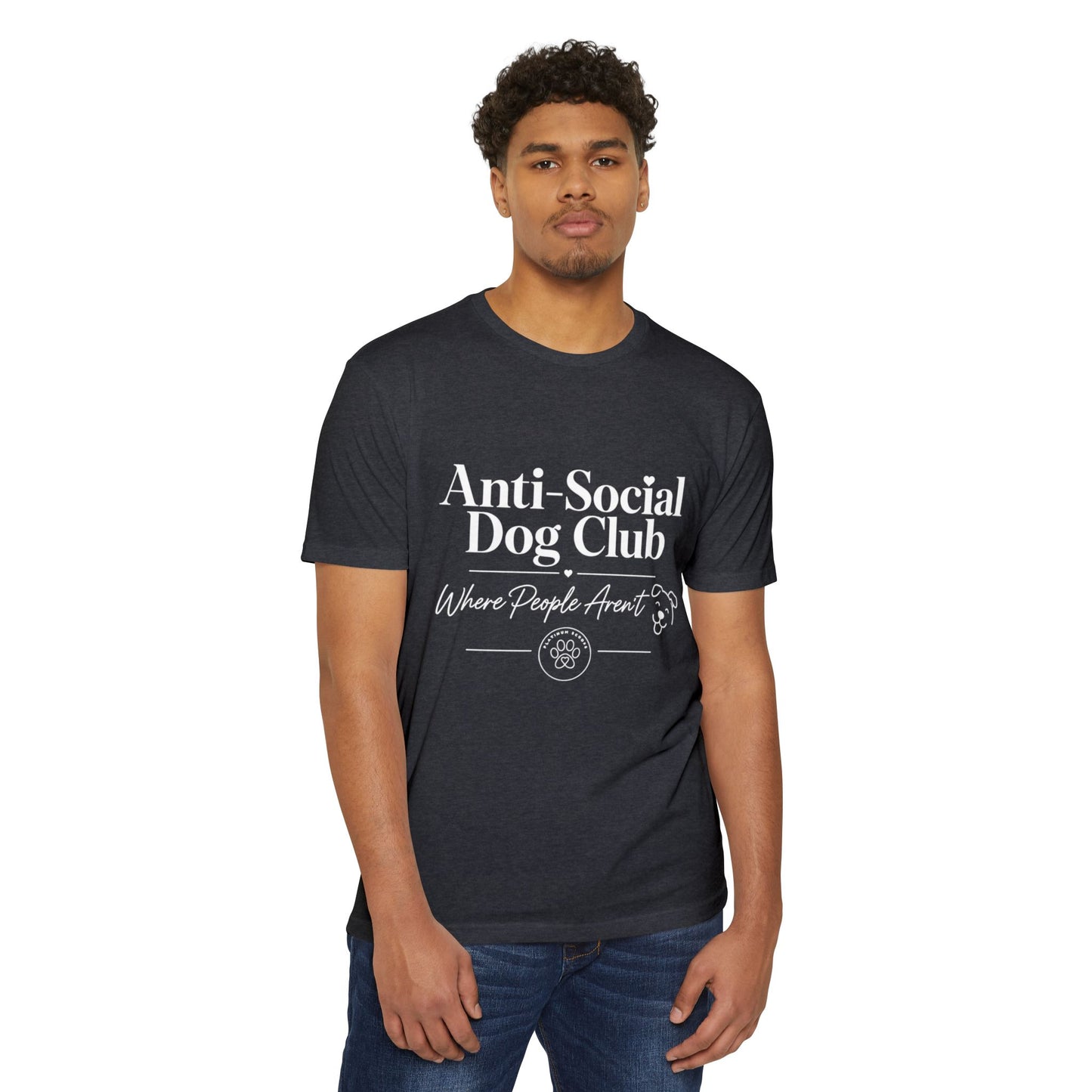 Anti-Social Dog Club T-Shirt — "Where People Aren't" Pet Lover Tee