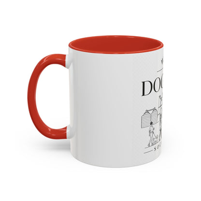 Waco Dog Mom Social Club mug — Waco skyline mug, packaging or scale reference