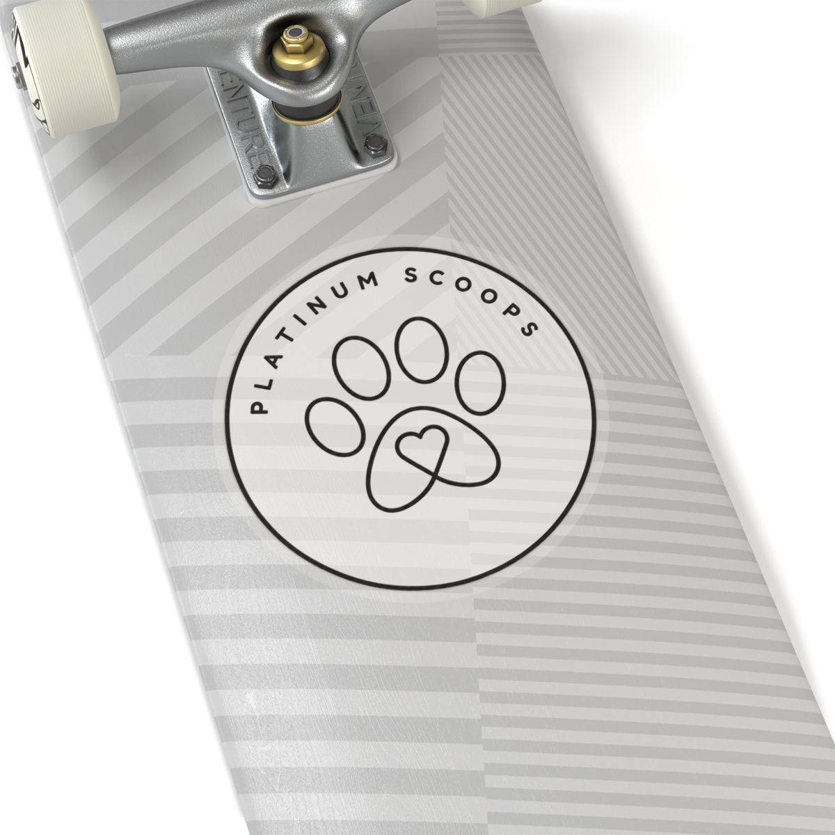 Platinum Scoops Logo Sticker — vinyl sticker, packaging or scale reference