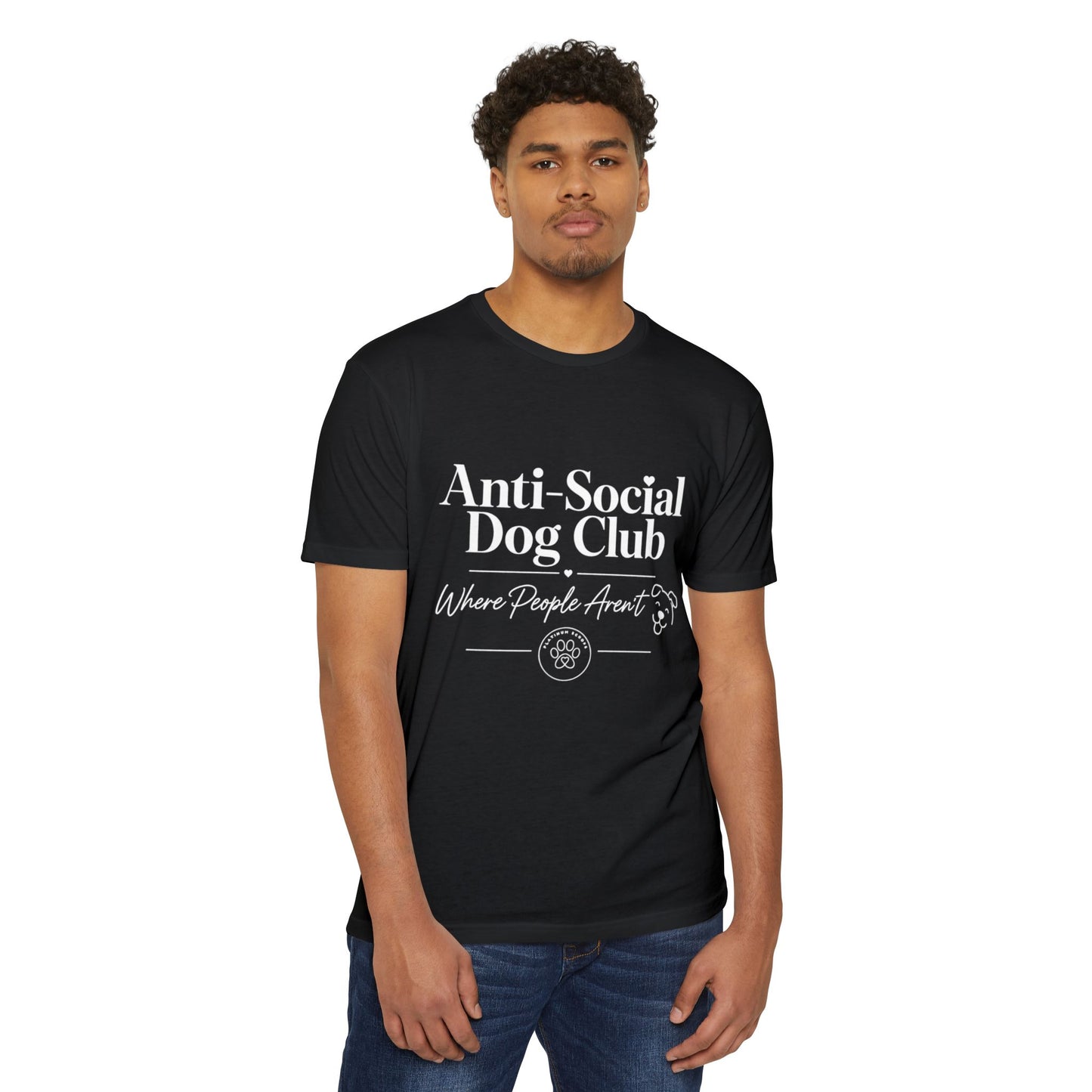 Anti-Social Dog Club T-Shirt — "Where People Aren't" Pet Lover Tee